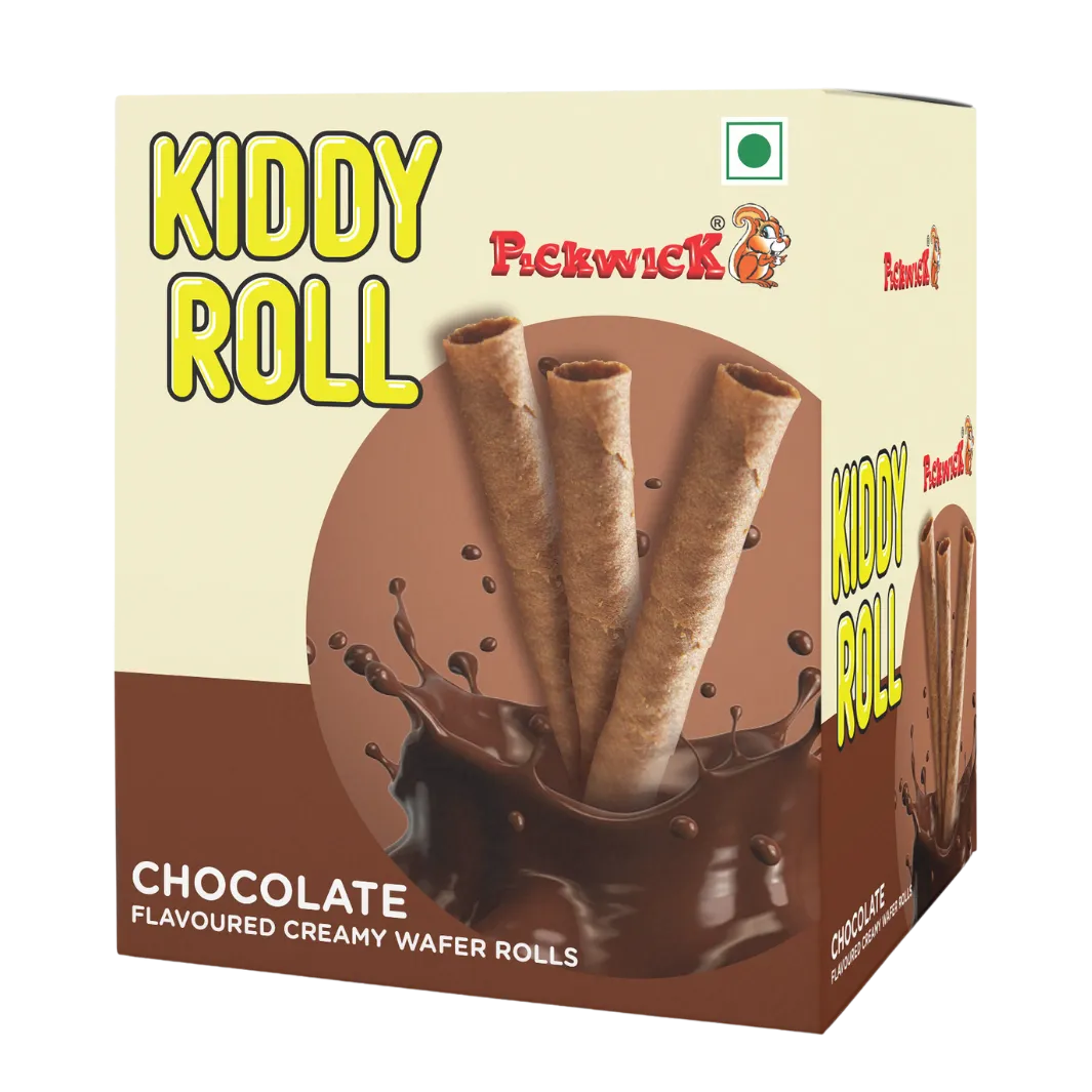 Kiddy Roll Chocolate Flavoured Creamy Wafer Rolls