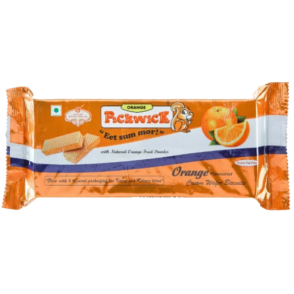 Orange Flavoured Wafer Biscuits - 100gms