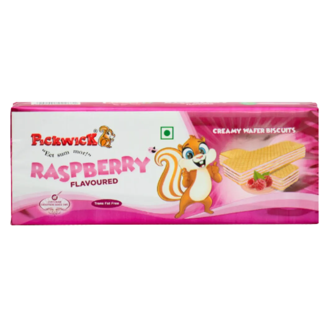 Raspberry Flavoured Wafer Biscuits - 110gms