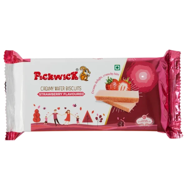 Strawberry Flavoured Wafer Biscuits - 75gms