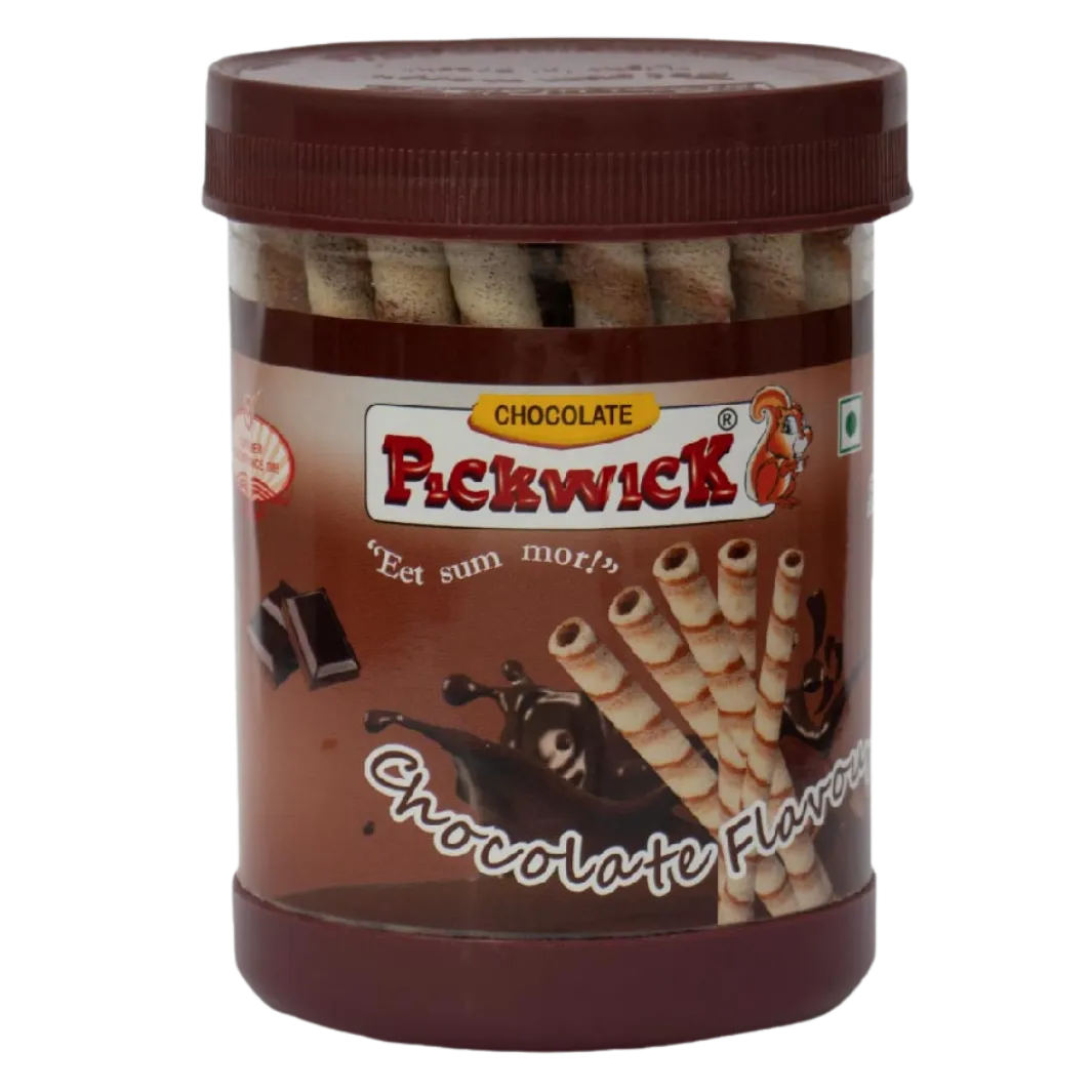 Chocolate Wafer Rolls Jar - Pickwick - Wafer Biscuits, Wafer Rolls ...