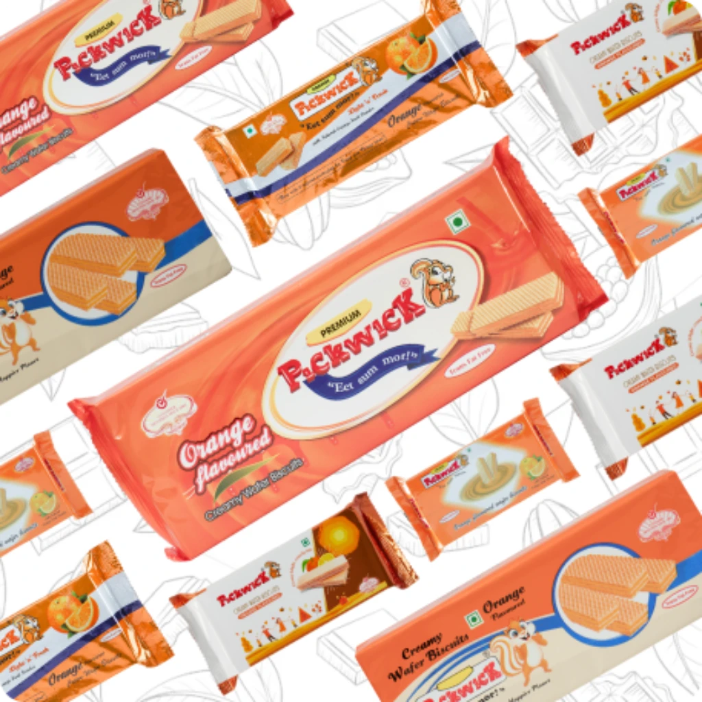 Orange Flavoured Wafer Biscuits