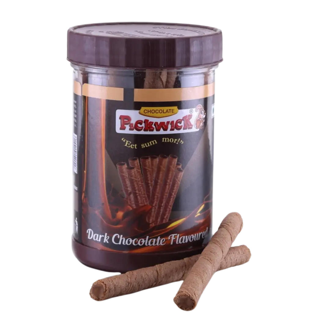 Chocolate Wafer Rolls Jar